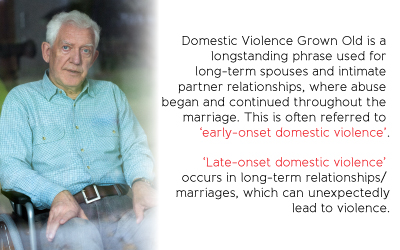 Elderly man in wheelchair